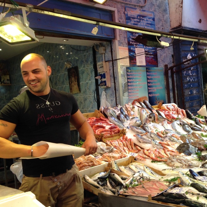 Capo market, buying fish